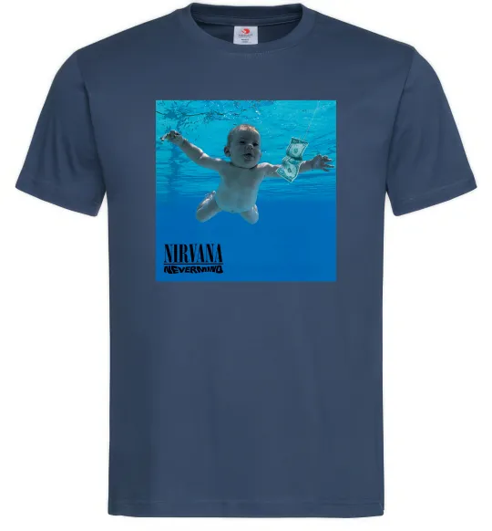 Чоловіча футболка Nirvana Nevermind Темно-синій фото