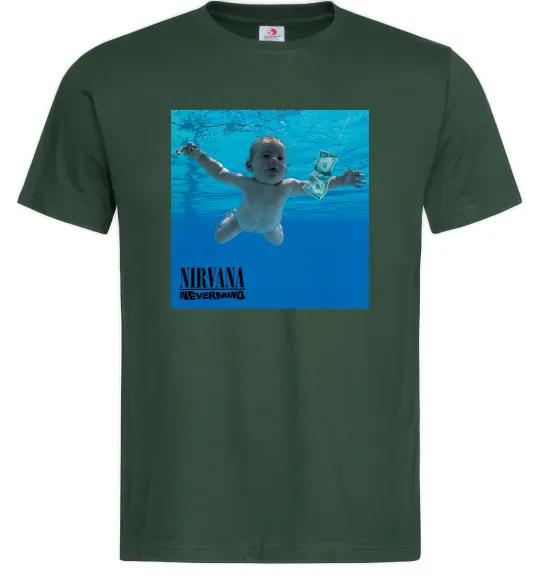 Чоловіча футболка Nirvana Nevermind Темно-зелений фото