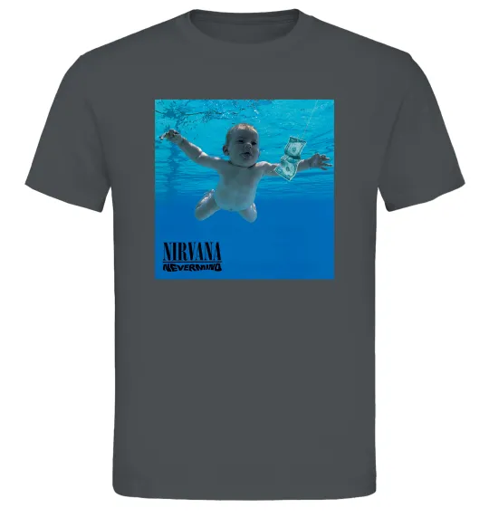 Чоловіча футболка Nirvana Nevermind Графіт фото