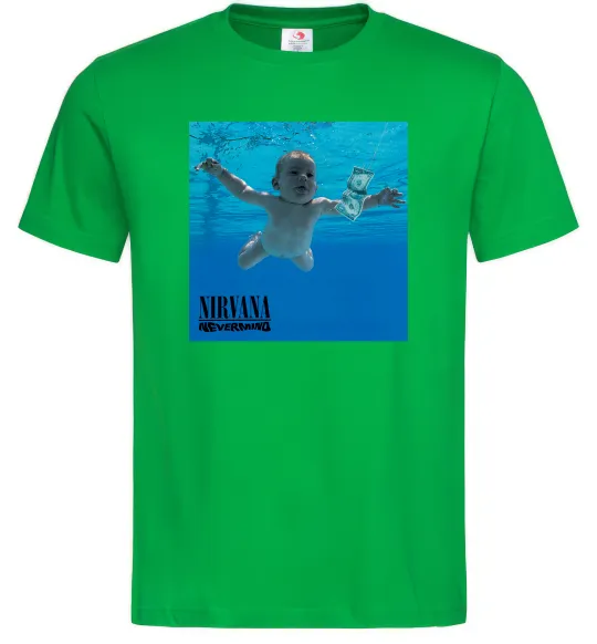 Чоловіча футболка Nirvana Nevermind Зелений фото