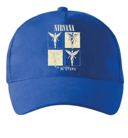 Кепка Nirvana in utero Яскраво-синій фото