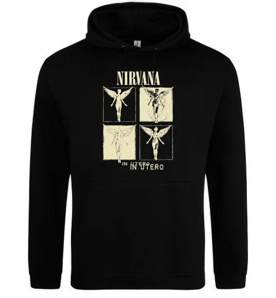 Чоловіча толстовка (худі) Nirvana in utero Чорний фото