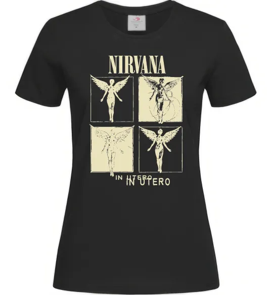 Женская футболка Nirvana in utero Черный фото