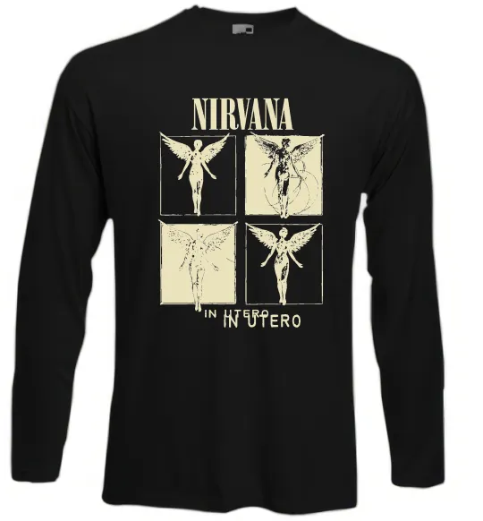 Лонгслів Nirvana in utero Чорний фото