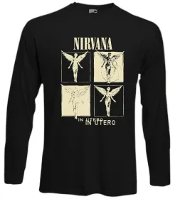 Лонгслів Nirvana in utero Чорний фото