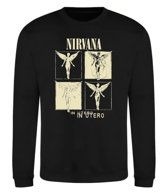 Світшот Nirvana in utero Чорний фото