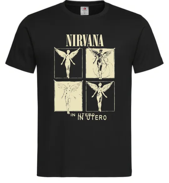 Чоловіча футболка Nirvana in utero Чорний фото