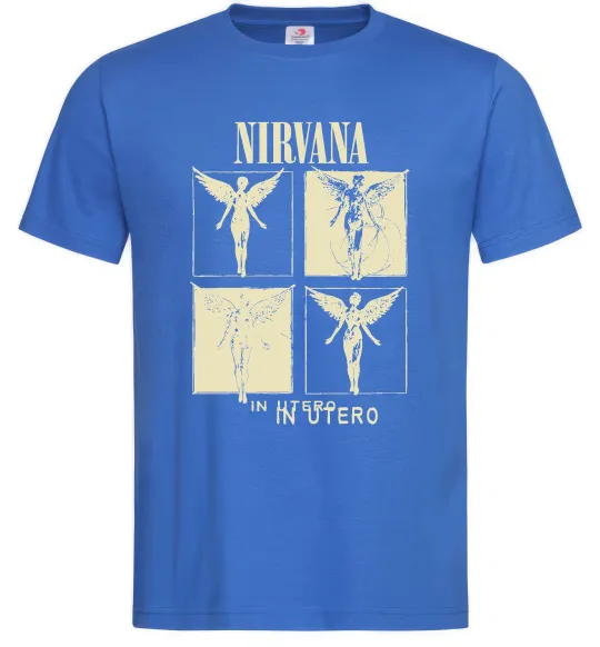 Чоловіча футболка Nirvana in utero Яскраво-синій фото