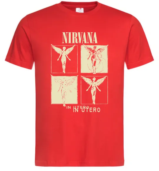 Чоловіча футболка Nirvana in utero Червоний фото