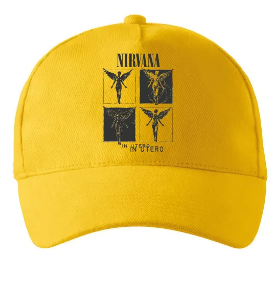 Кепка Nirvana in utero Сонячно жовтий фото