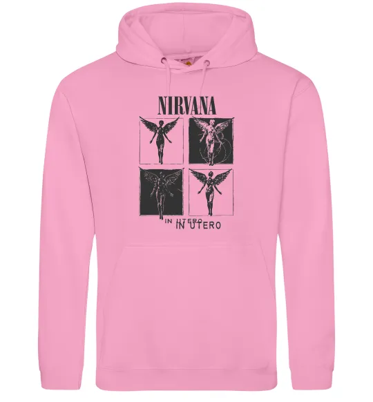 Чоловіча толстовка (худі) Nirvana in utero Рожевий фото
