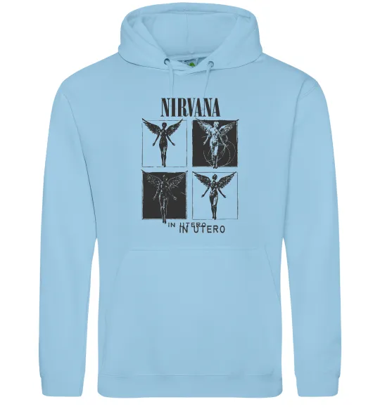 Жіноча толстовка (худі) Nirvana in utero Блакитний фото