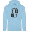 Жіноча толстовка (худі) Nirvana in utero Блакитний фото