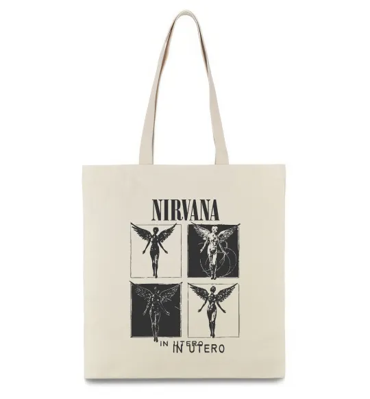 Еко-сумка Nirvana in utero Бежевий фото