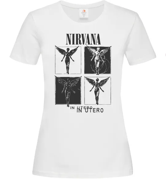Женская футболка Nirvana in utero Белый фото