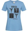 Женская футболка Nirvana in utero Голубой Женская футболка Nirvana in utero Голубой фото