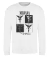 Світшот Nirvana in utero Білий фото