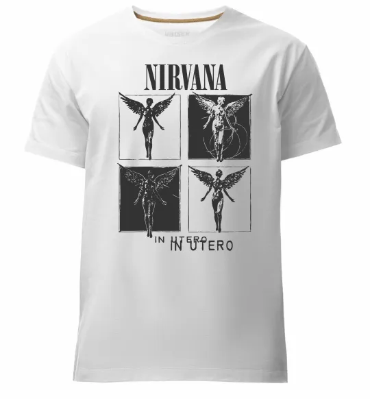Чоловіча преміум футболка Nirvana in utero Білий фото