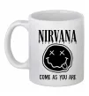 Чашка керамічна Nirvana come as you are Білий Чашка керамічна Nirvana come as you are Білий фото