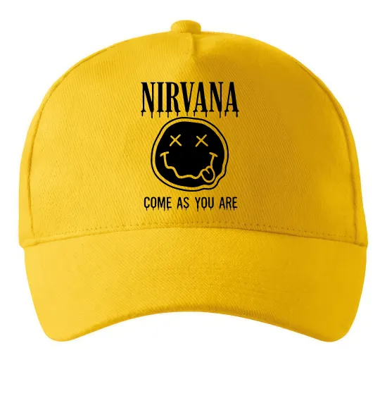 Кепка Nirvana come as you are Сонячно жовтий фото