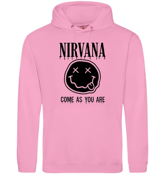 Чоловіча толстовка (худі) Nirvana come as you are Рожевий фото
