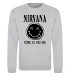Світшот Nirvana come as you are Сірий меланж Світшот Nirvana come as you are Сірий меланж фото