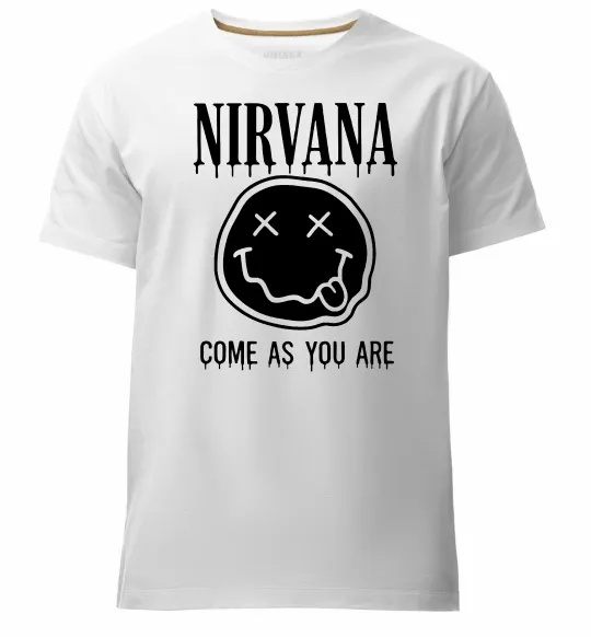 Чоловіча преміум футболка Nirvana come as you are Білий фото