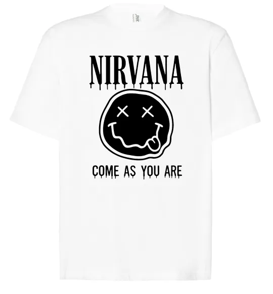 Футболка Оверсайз Nirvana come as you are Білий фото