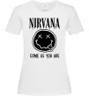Женская футболка Nirvana come as you are Белый Женская футболка Nirvana come as you are Белый фото