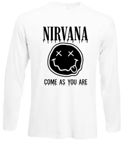 Лонгслів Nirvana come as you are Білий фото