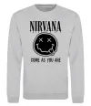 Світшот Nirvana come as you are Сірий меланж Світшот Nirvana come as you are Сірий меланж фото