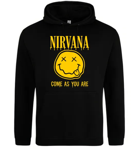 Чоловіча толстовка (худі) Nirvana come as you are Чорний фото