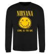 Світшот Nirvana come as you are Чорний Світшот Nirvana come as you are Чорний фото