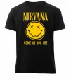 Чоловіча преміум футболка Nirvana come as you are Чорний фото