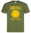 Чоловіча футболка Nirvana come as you are Оливковий Чоловіча футболка Nirvana come as you are Оливковий фото