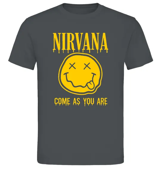 Чоловіча футболка Nirvana come as you are Графіт фото