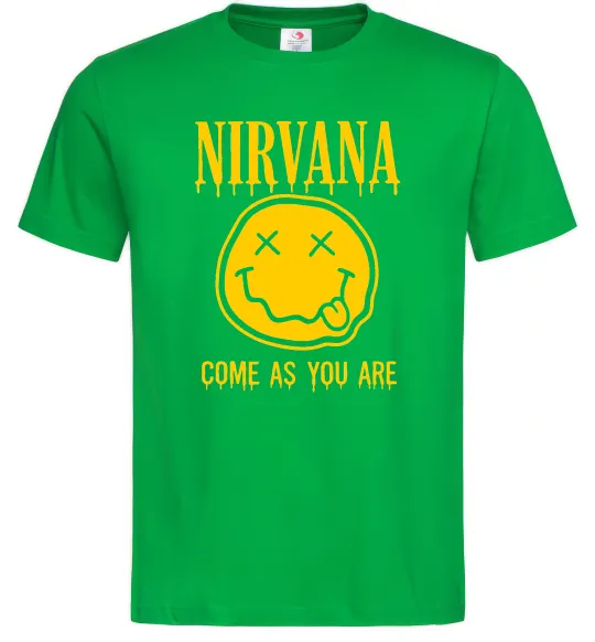 Чоловіча футболка Nirvana come as you are Зелений фото