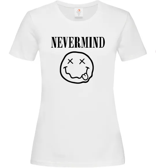 Женская футболка Nevermind Белый фото