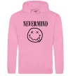 Мужская толстовка (худи) Nevermind Розовый фото