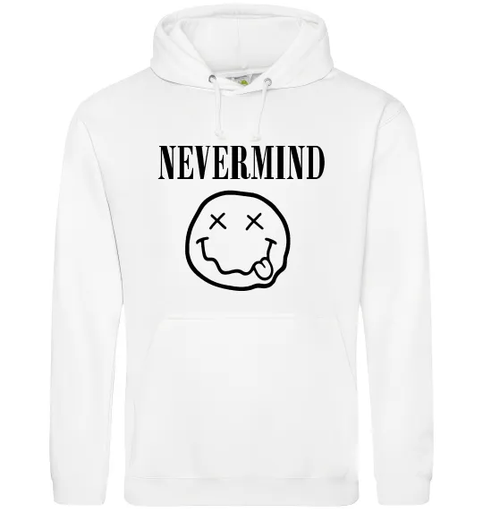 Мужская толстовка (худи) Nevermind Белый фото