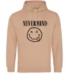 Мужская толстовка (худи) Nevermind Песочный Мужская толстовка (худи) Nevermind Песочный фото