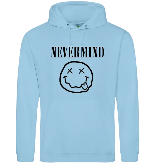 Жіноча толстовка (худі) Nevermind Блакитний фото