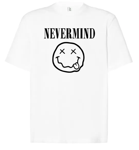 Футболка Оверсайз Nevermind Білий фото