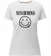 Жіноча преміум футболка Nevermind Білий фото