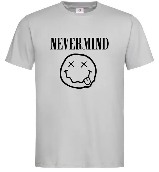 Чоловіча футболка Nevermind Сірий фото