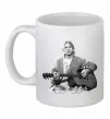 Чашка керамическая Курт Кобейн з гітарою Белый Чашка керамическая Курт Кобейн з гітарою Белый фото