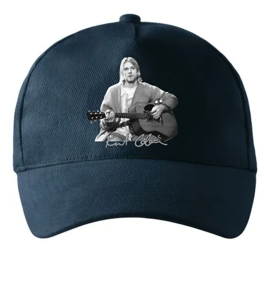 Кепка Курт Кобейн з гітарою Темно-синий фото