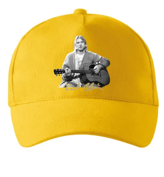 Кепка Курт Кобейн з гітарою Солнечно желтый фото