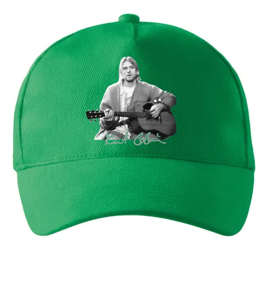 Кепка Курт Кобейн з гітарою Зеленый фото