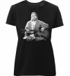 Женская премиум футболка Курт Кобейн з гітарою Черный Женская премиум футболка Курт Кобейн з гітарою Черный фото
